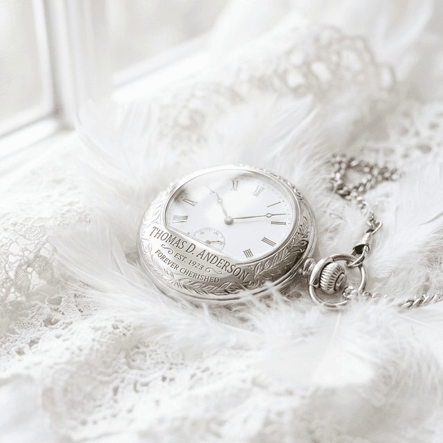Engraved Vintage Pocket Watch — product image